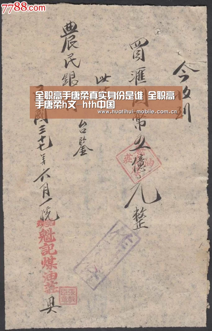 全职高手唐柔真实身份是谁 全职高手唐柔h文-hth中国(图4) 华体会下载